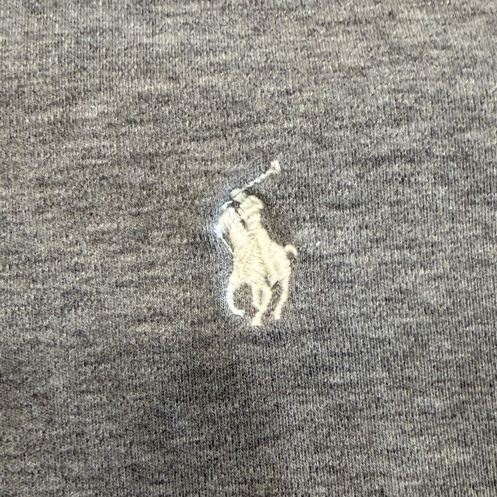 Polo by Ralph Lauren Heather Gray Long Sleeve Polo Shirt Mens XL - Picture 3 of 6